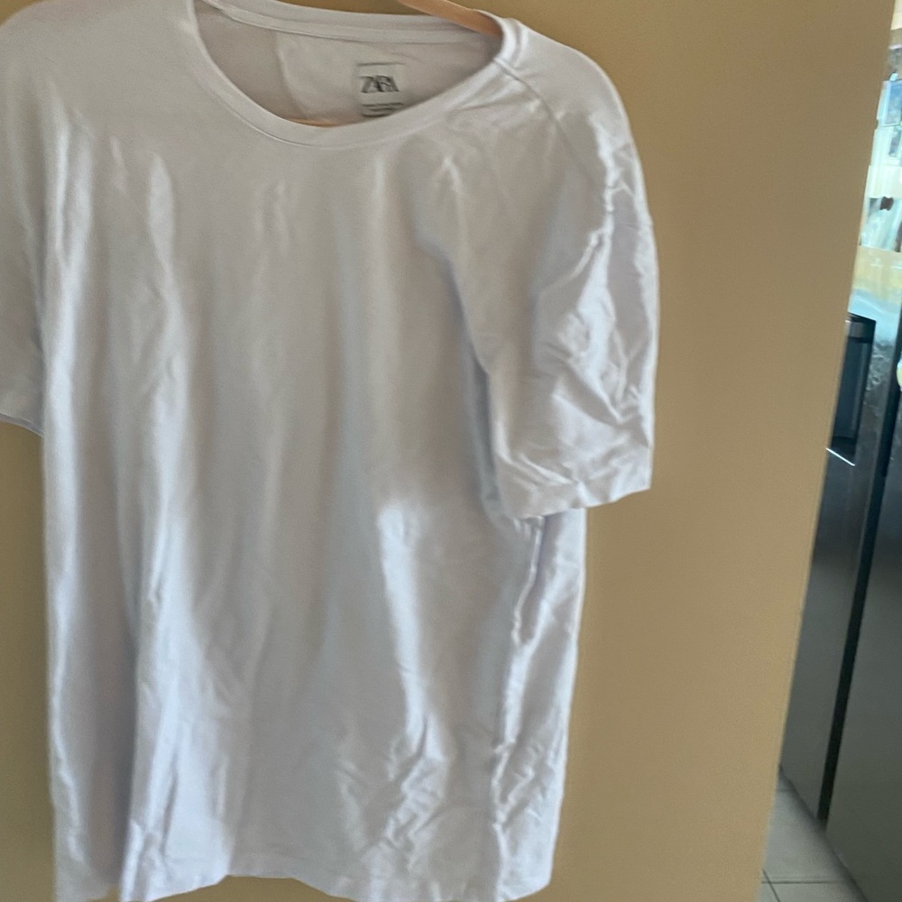 Zara plain white tee